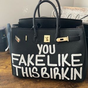 Sonique Saturday “You Fake Like This Burkin” bag!